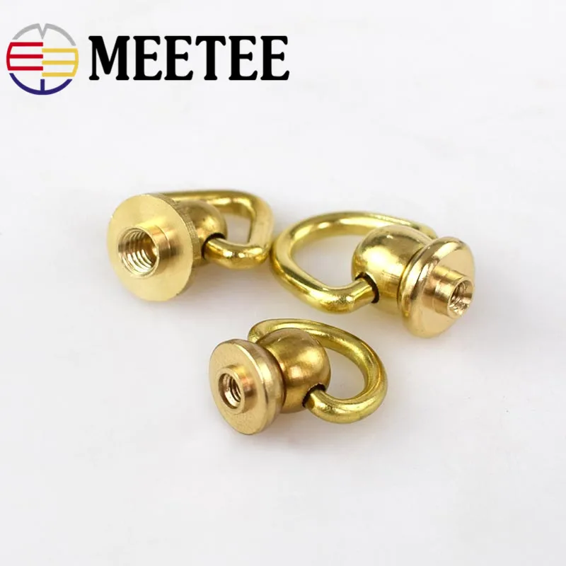 4 шт. поворотное D-образное кольцо из твердой латуни | Дом и сад