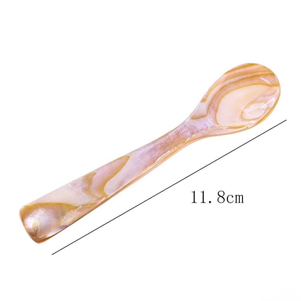 1 шт. природный раковины мороженое Кофе ложкой деревянной перламутр ракушки