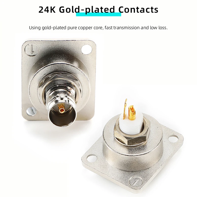 AVSSZ D-типа 75 ом ВНС SD SDI Видео Коаксиальные Разъемы Двухстороннее Соединение Q9 86 Панельное Крепление Припаянная Женская Розетка.