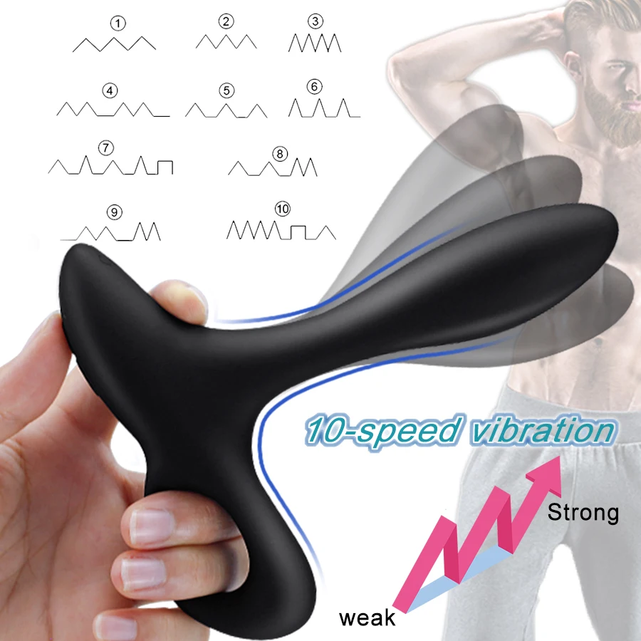 Беспроводной удаленный массажер простаты HWOK силиконовая Анальная пробка