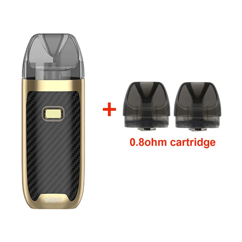 New arrival GeekVape Bident Kit with 950mAh Built-in Battery Dual Coil Pod System Kit 2ML/3.5ML POD MTL/DTL vape kit - Цвет: Gold with 0.8ohm
