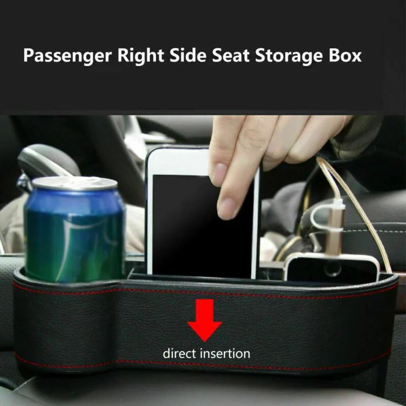 

Inner Storage Box Organizer Pocket Replacement 2Pcs ABS+PU leather Accessories Auto Car