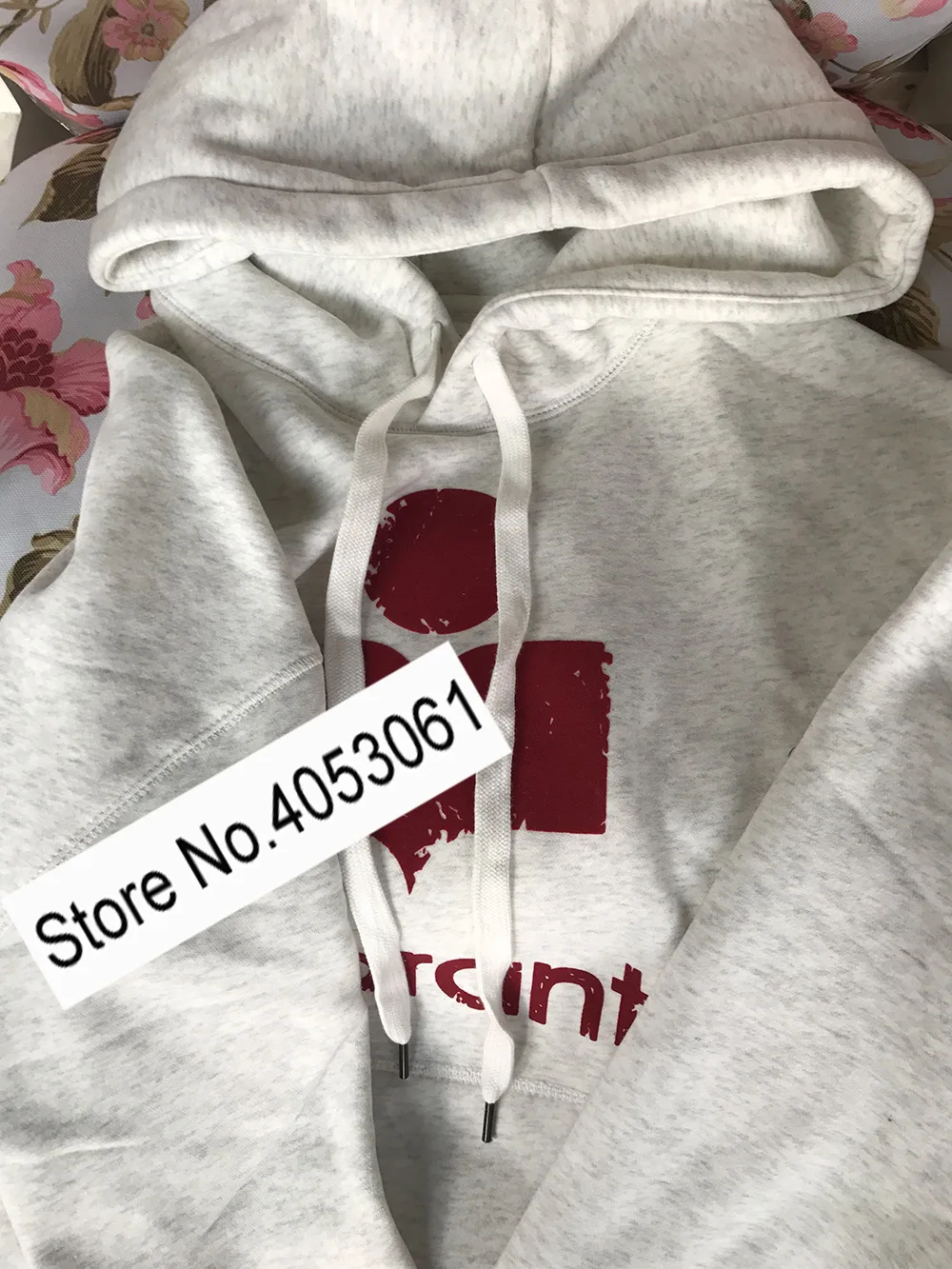 milky - Distressed Винтажный Стильный хлопковый пуловер с капюшоном с буквенным принтом-женская синяя/молочно-белая толстовка с капюшоном - Цвет: milky - Distressed