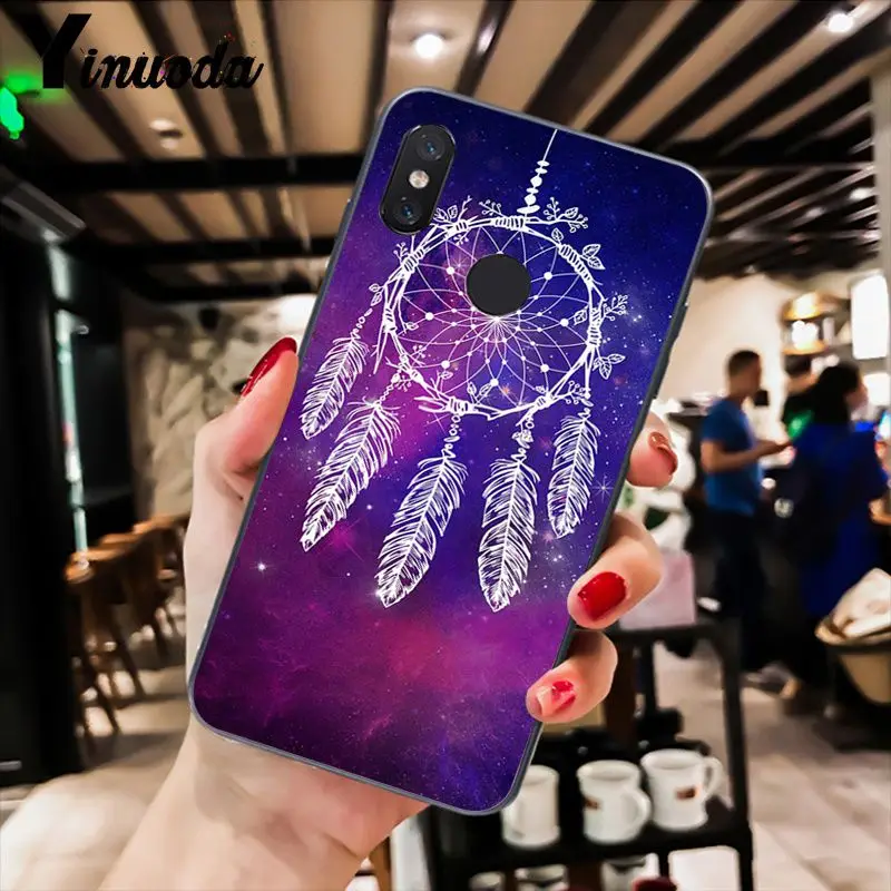 Yinuoda Ловец снов фиолетовый чехол для телефона Xiaomi Redm4X 6A 5A 7A Redmi5 5Plus Note8 8Pro 7 mi A1 A2Lite |
