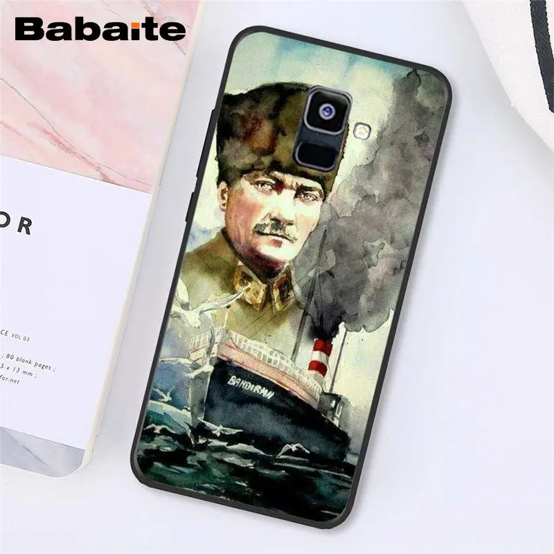Babaite Turkey Mustafa Kemal Ataturk Phone Case For Samsung Galaxy A7 A50 A70 A8 A3 A6 A6Plus A8Plus A9