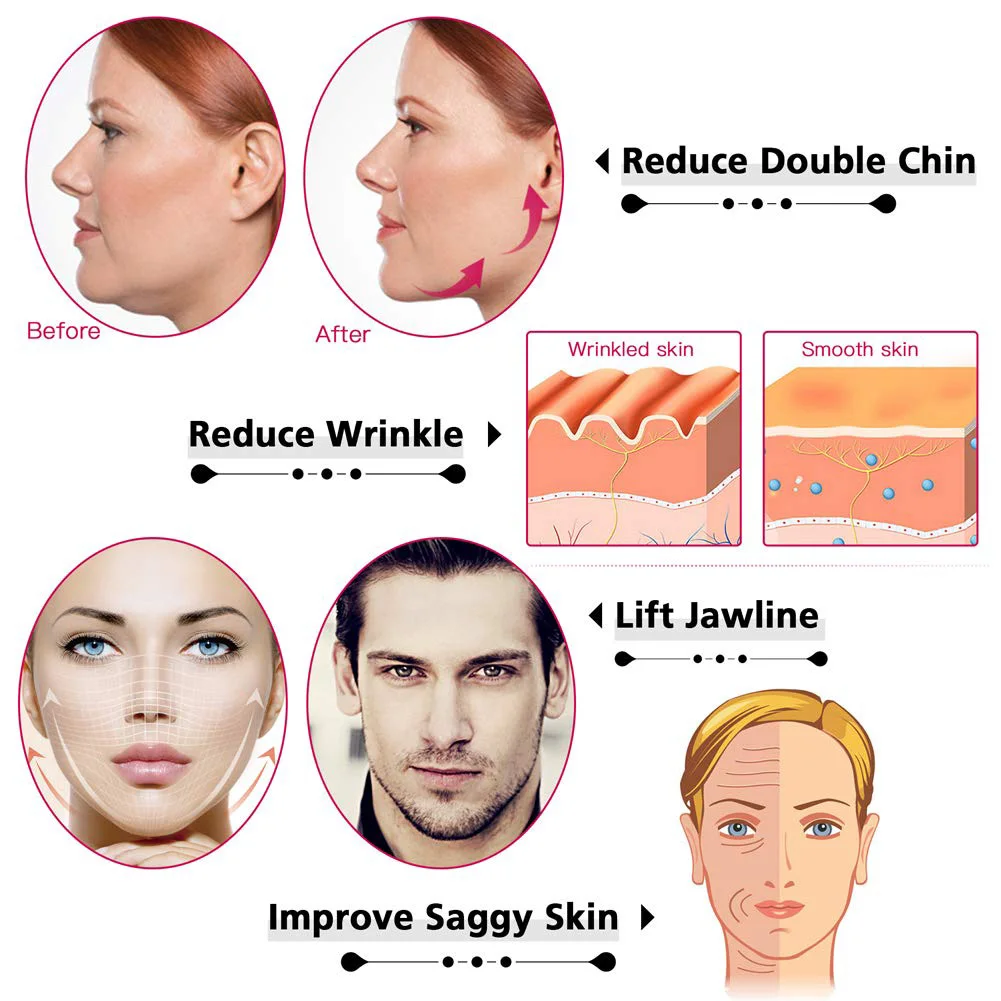 

Face V Shaper Facial Slimming Bandage Relaxation Lift Up Belt Shape Lift Reduce Double Chin Face Thining Band Massage Hot Sale