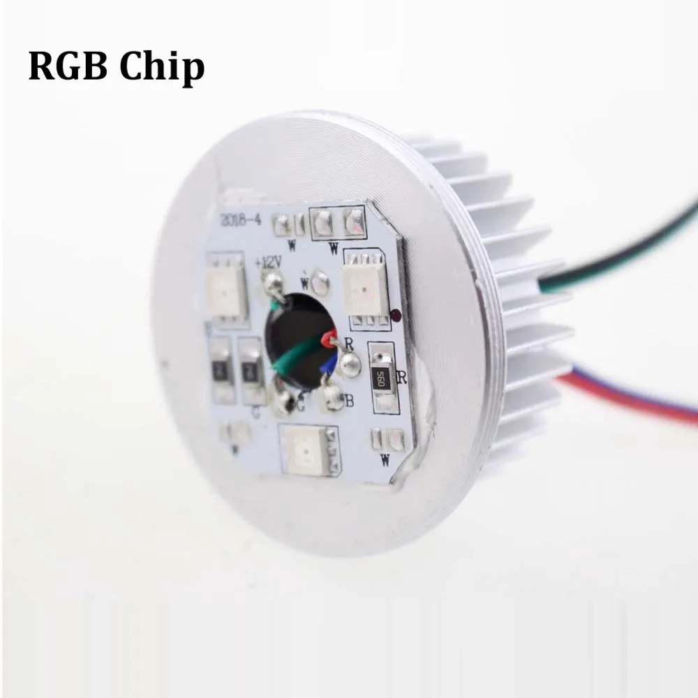 Цветная (RGB) 12V 3W Светодиодный точечный светильник Потолочные встраиваемые