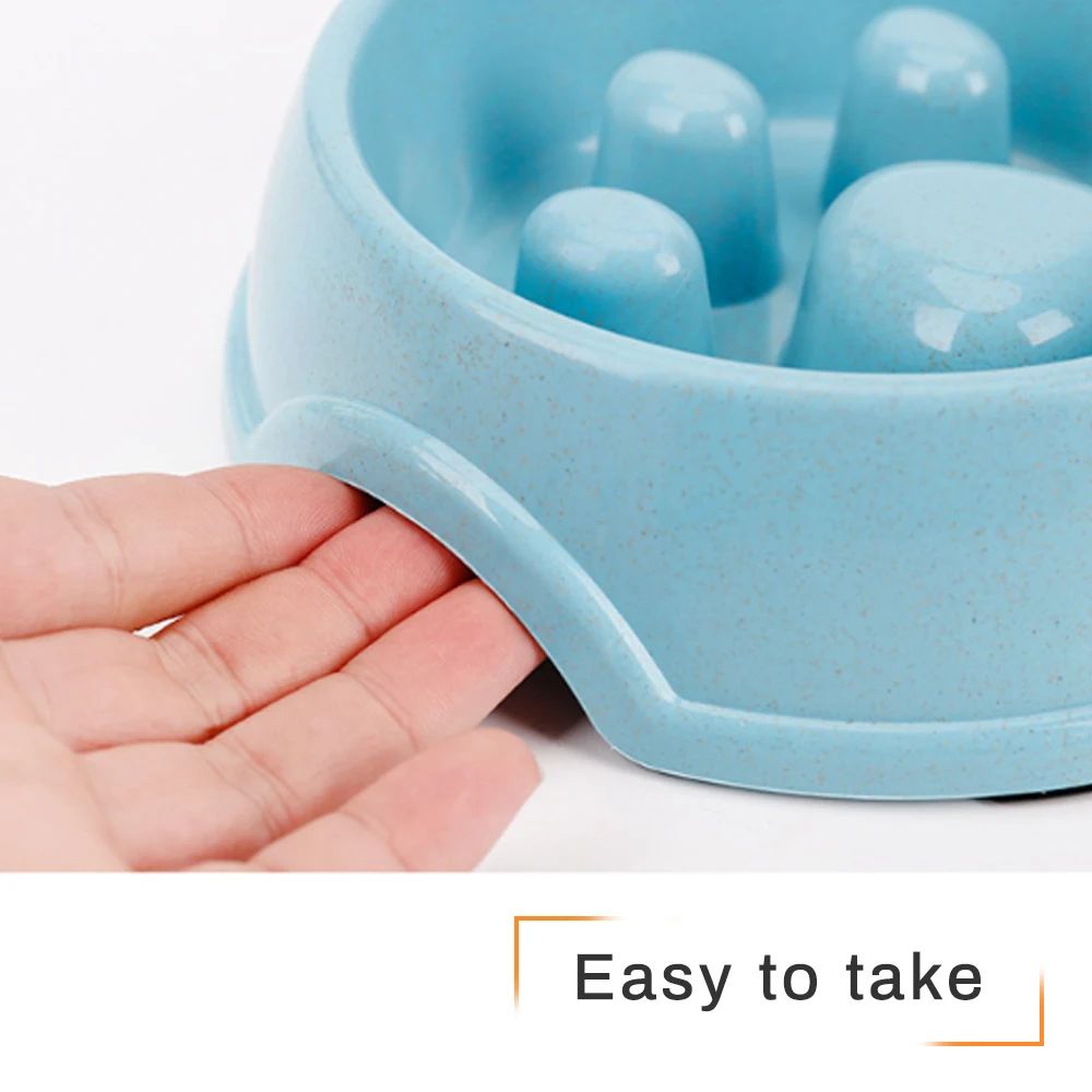 Кормушки для собак из нержавеющей стали пластиковые медленные миски кормления и