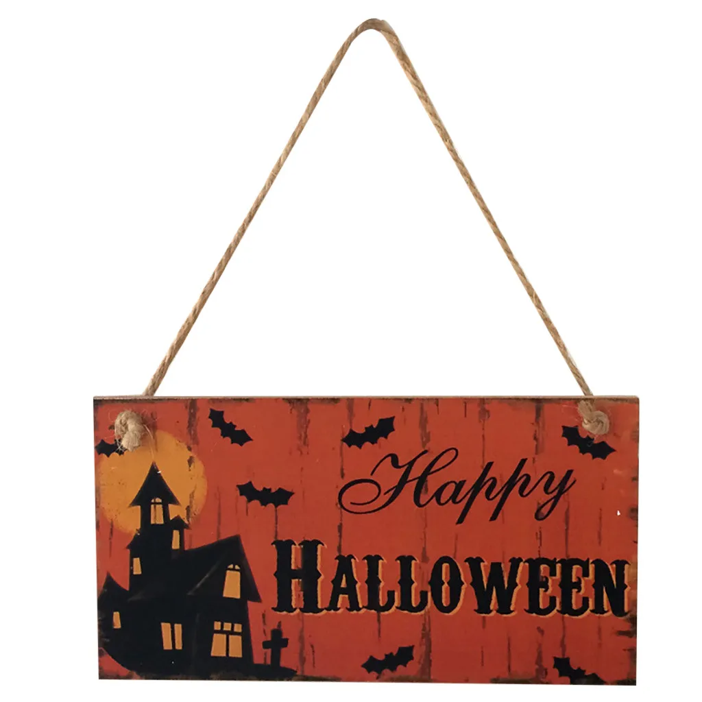 1 шт Хэллоуин тема дружба деревянная подвеска украшение для дома Карта подходит