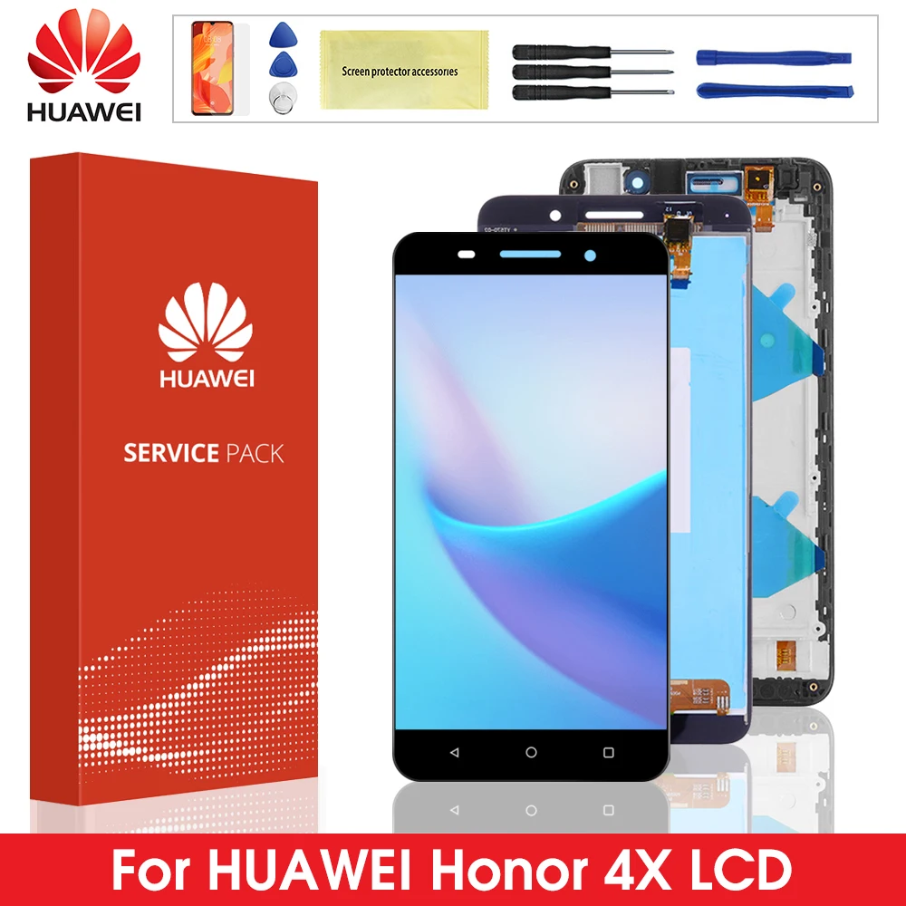 4X lcd для huawei Honor дисплей кодирующий преобразователь сенсорного экрана в сборе с