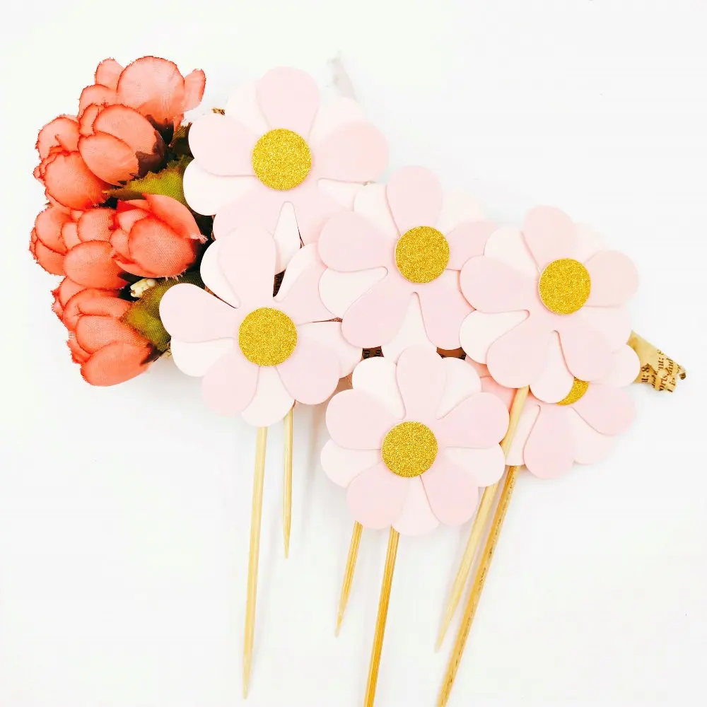 cake topper 5pcs Дисней Принцесса День Рождения украшения Поставки Дети Девочка одноразовая посуда скатерть тарелки чашки баннер детский набор для душа - Цвет: cake topper 5pcs