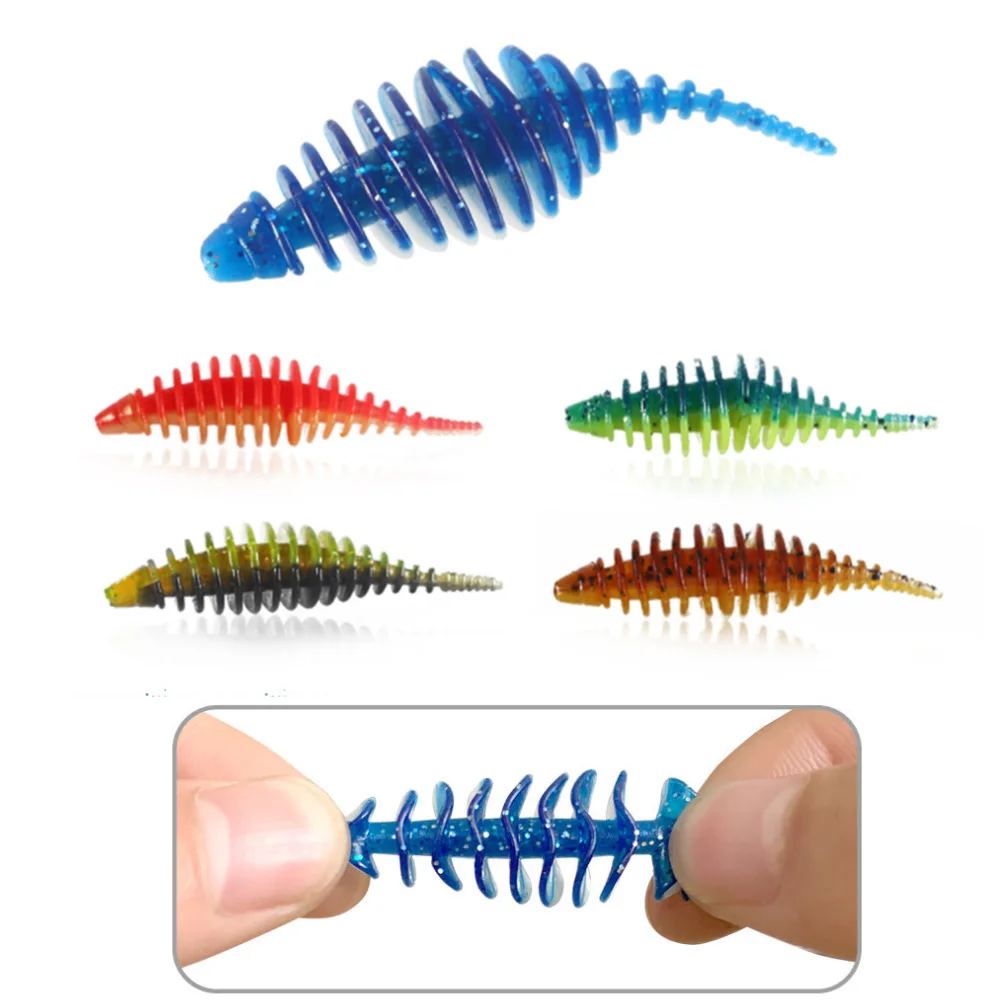 

Качественная рыболовная приманка Easy Shiner Мягкая приманка черви 20 шт. 4,8 см 1,6 г для ловли карпа, окуня, плавающие приманки, искусственная силик...