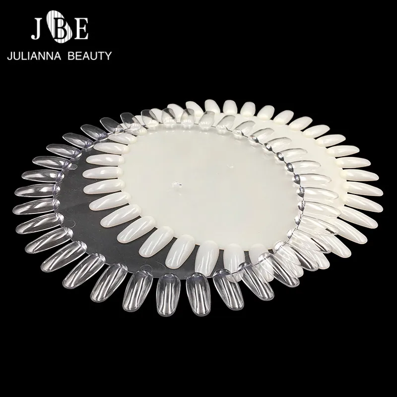 1 шт. накладные наконечники для ногтей натуральный прозрачный круглый палец