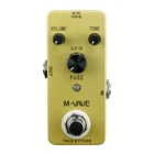 M-VAVE FUZZ винтажная педаль для гитары, педаль для создания эффектов, корпус из цинкового сплава, педаль для гитары True Bypass, аксессуары для гитары, запчасти для гитары