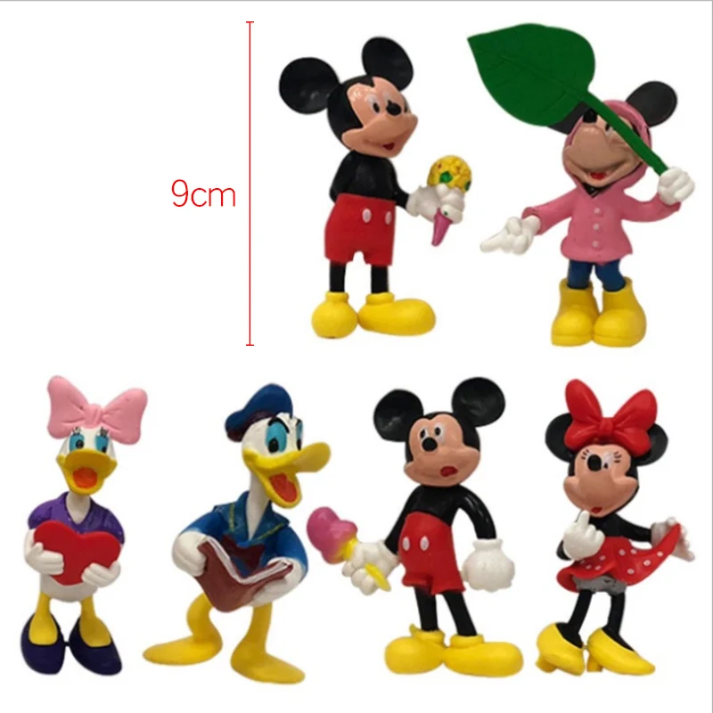 Cake decoration-6pcs С Микки Маусом Мышь вечерние украшения дети были счастливы День рождения украшения Baby Shower вечерние принадлежности для детский праздничный костюм, комплект - Цвет: Cake decoration-6pcs