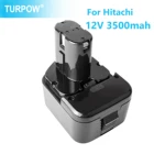 Перезаряжаемый аккумулятор Turpow 2000 мАч 12 в Ni-MH для Hitachi EB1214S 12 В EB1220BL EB1212S WR12DMR CD4D DH15DV C5D DS 12DVF3