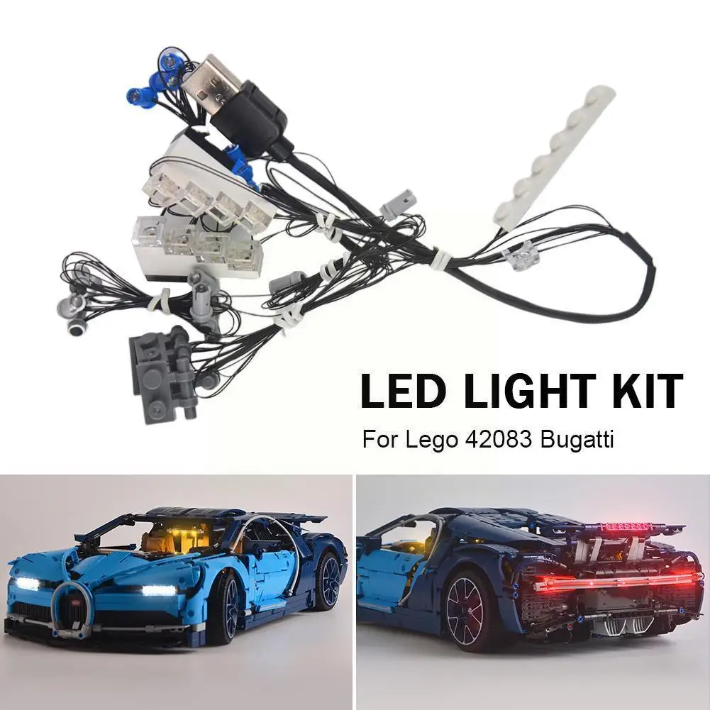

Diy Luminous Assembled Building Blocks Led Light Kit Blocks Series Car Technical For Supplies Racing 42083 Toys G3d2