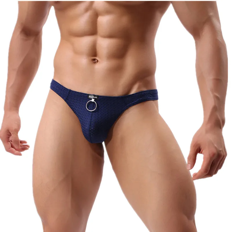 Сексуальное мужское нижнее белье дышащие трусики бикини стринги мужские трусы с