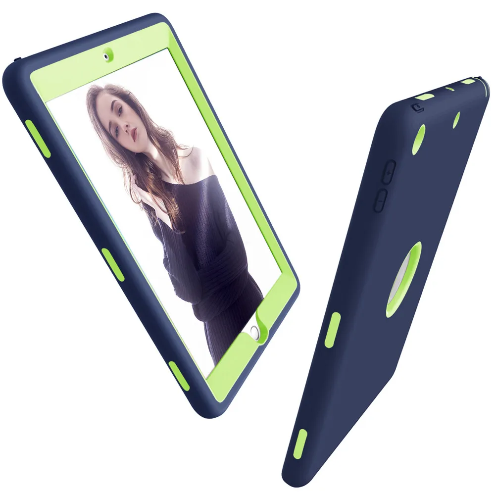 Tablet Case Cover For iPad 9.7 2017/2018 Shockproof Hard Rubber Hybrid Guard Cases Covering Pad Phones Cases-L823 | Компьютеры и офис