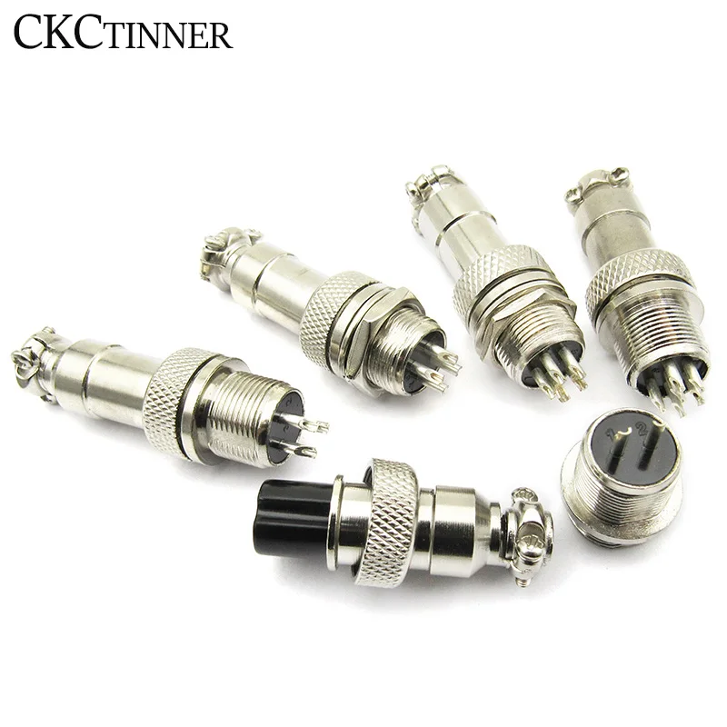 1 комплект GX12 / 2/3/4/5/6/7 Штекерный + гнездовой штырьковый 12 мм 88 93 круглый