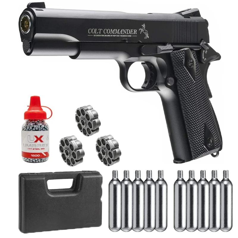 

Desert armas de co2 gas pistola Bullet+Gun Bullet Converter+10X12 Co2 Tanks+1500Ct Steel Bbs Home Deco Metal Wall Sign Vintage