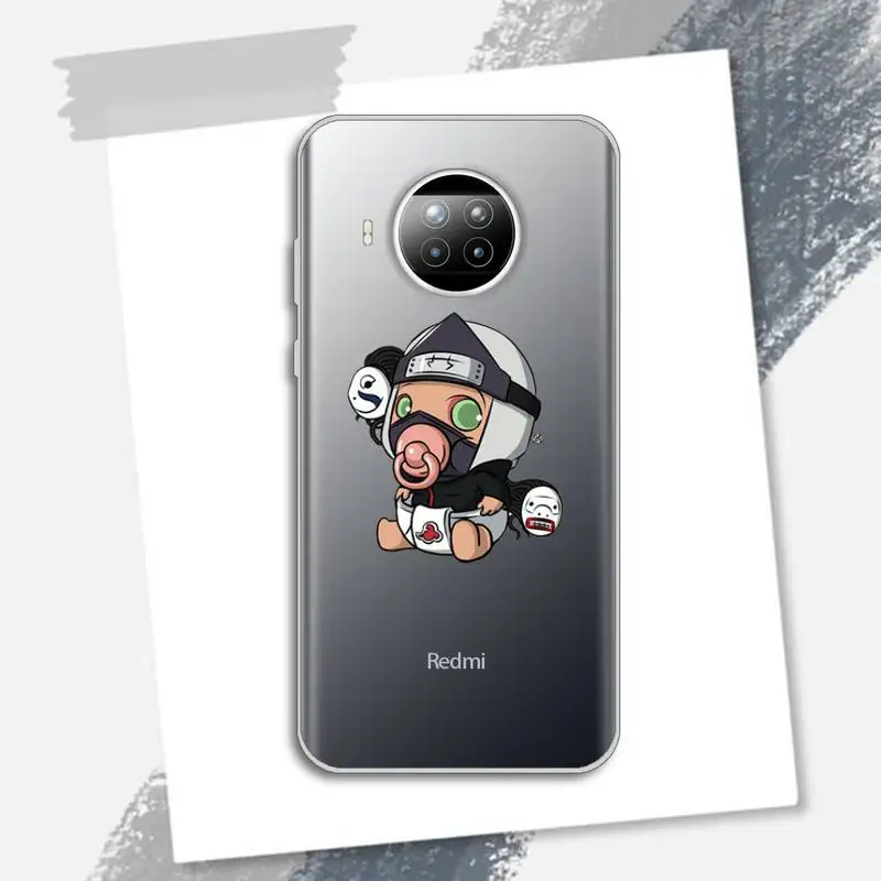 

naruto cute baby cartoon anime Phone Case Transparent for Xiaomi Redmi note 10 t 8 9 pro lite 11