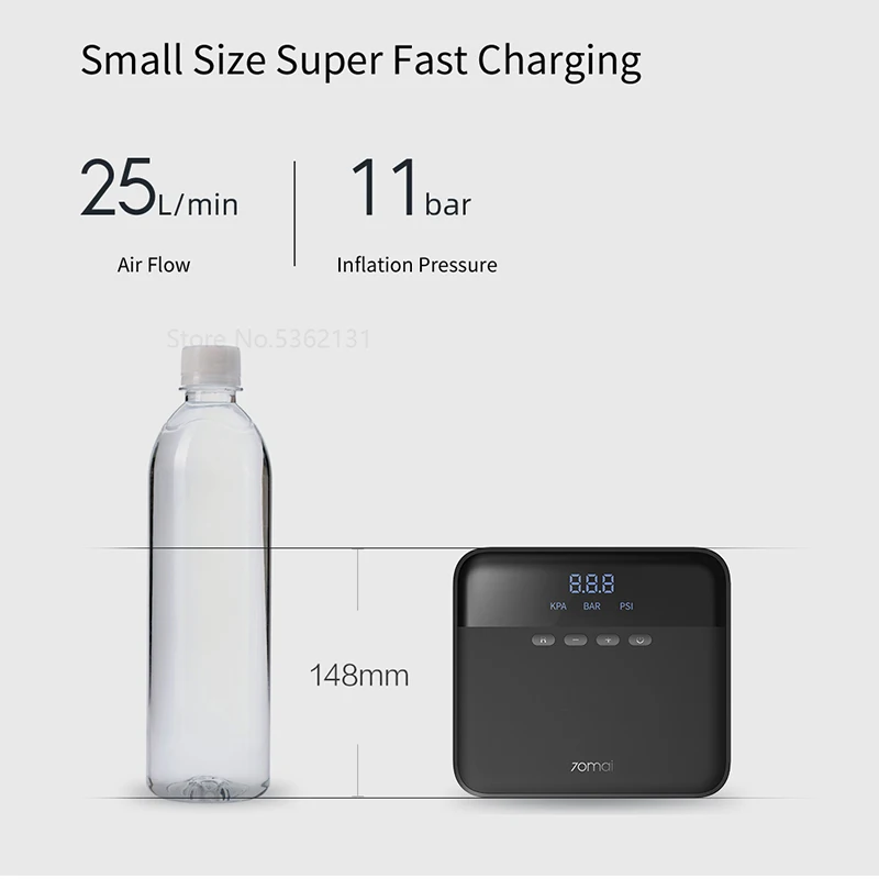 Barato Youpin-bomba De Aire Digital Portátil, Inflador De Neumáticos, Detección De Presión De Neumáticos, Bomba De Llanta Para Coche, Compresor De Aire Para Bicicletas Y Motocicletas