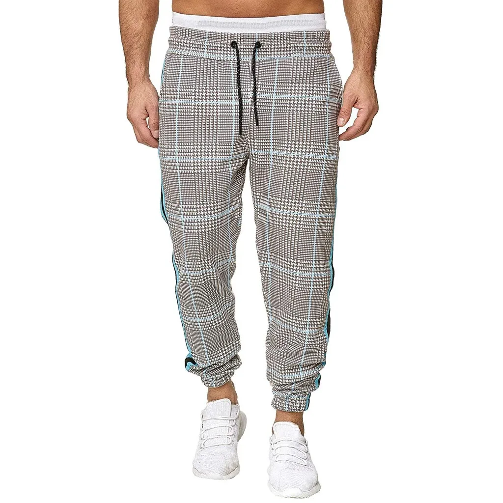 Новые мужские спортивные брюки модные полосатые строгие повседневные