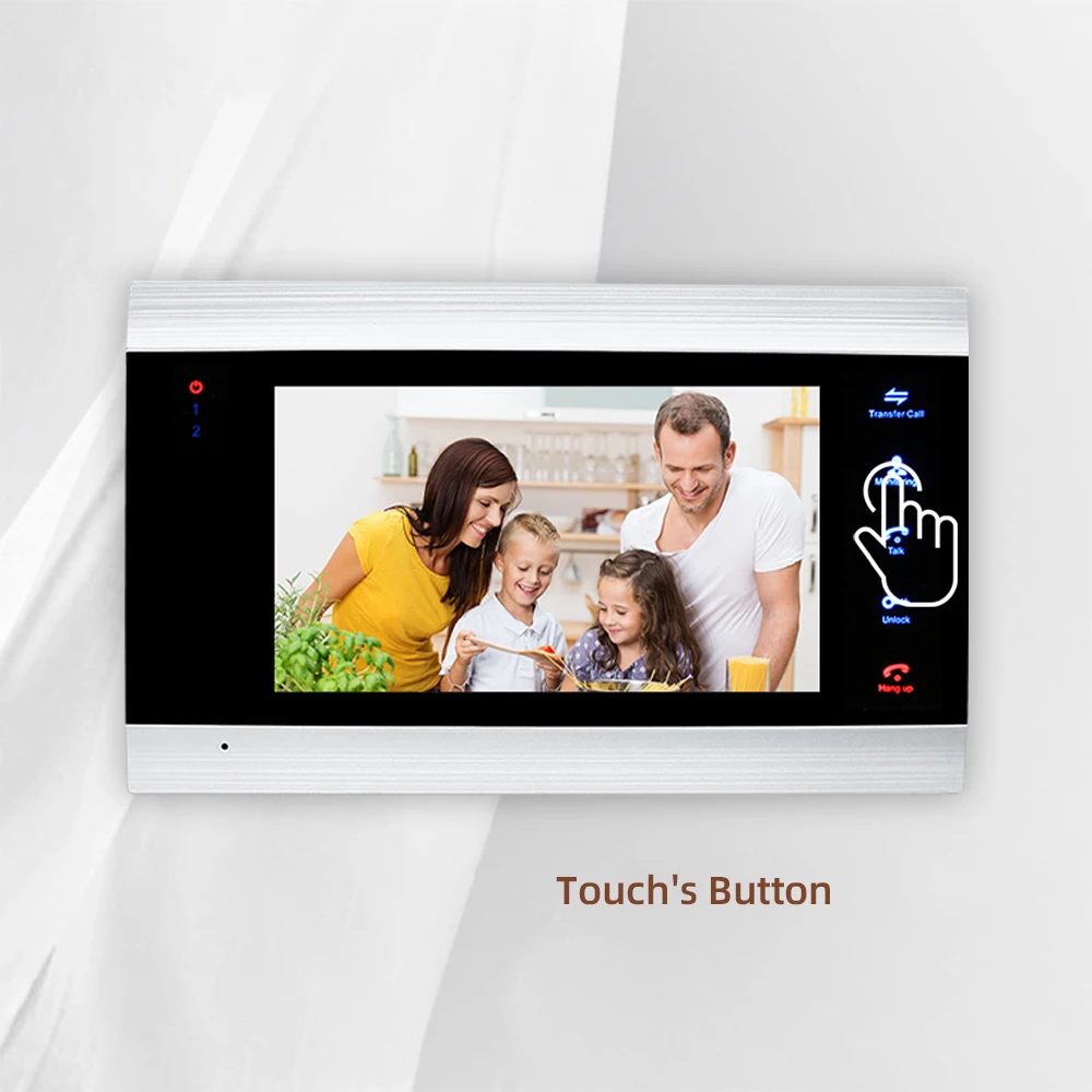 Цена Видеодомофон Joytimer 1200TVL с датчиком движения, дверной звонок, камера с поддержкой разблокировки одной кнопкой, подходит для разблокировки нес...