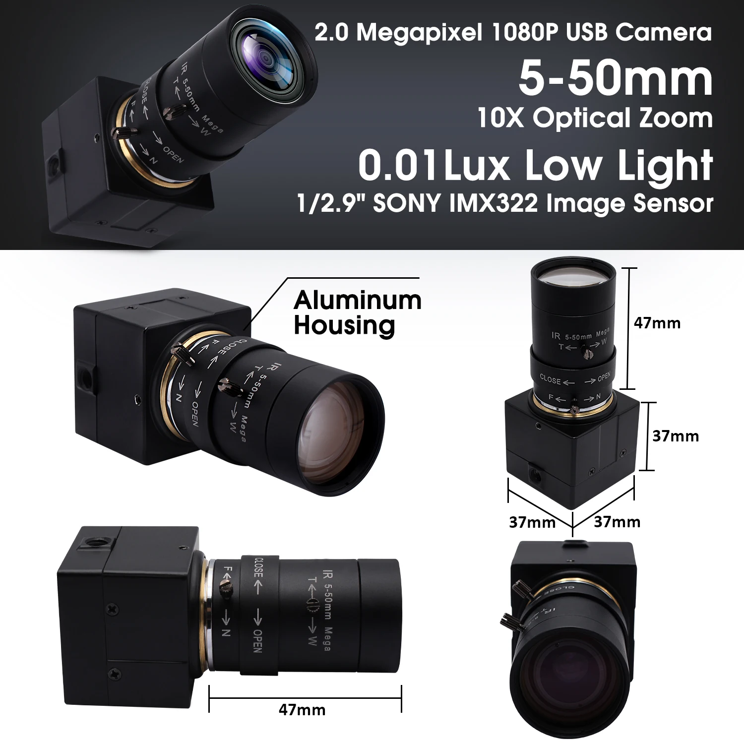 USB-камера видеонаблюдения IMX322 H.264 30 кадров/с 1920*1080 |
