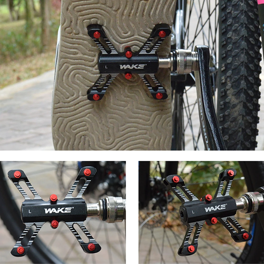 

1 Pair Bicycle Pedal Anti Slip Bearings MTB Road Cycling Anti Slip Platform Pedals Plastic Steel Bike Accessories