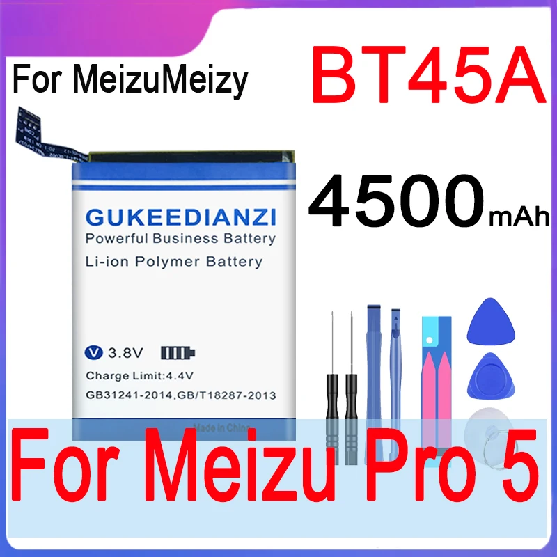 GUKEEDIANZI 100% новый для Meizu Meizy Pro 5 BT45A Высококачественный аккумулятор 4500nmAh телефонные