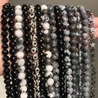 Бусины из гематита, агата, нефрита, кристаллы, минеральные бусины для изготовления ювелирных изделий, рукоделия, браслетов сделай сам 15 дюймов 4681012