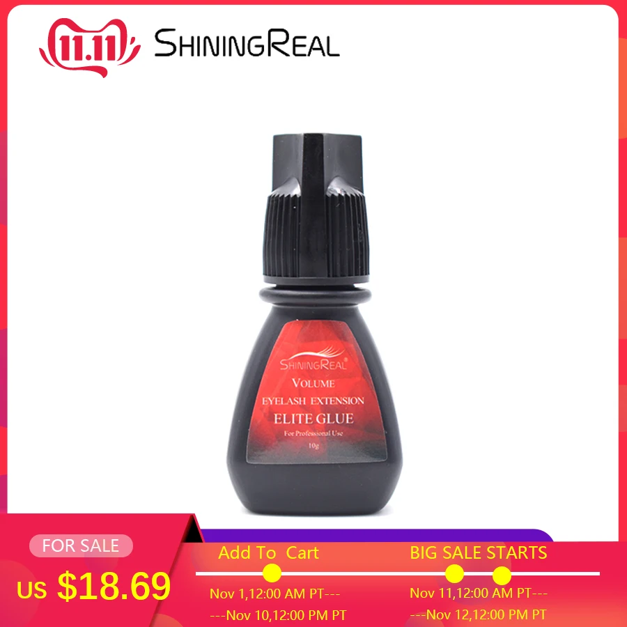 ShiningReal Премиум Элитные объемные ресницы клей для наращивания 7 8 недель только