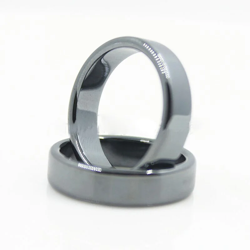 Оптовая продажа гематит кольца для мужчин и женщин ювелирные изделия 6 мм