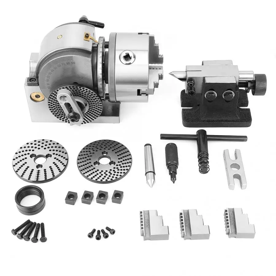 BS 0/BS 1 индексации делительная головка для фрезерного станка 125 мм 3 челюсти зажимы