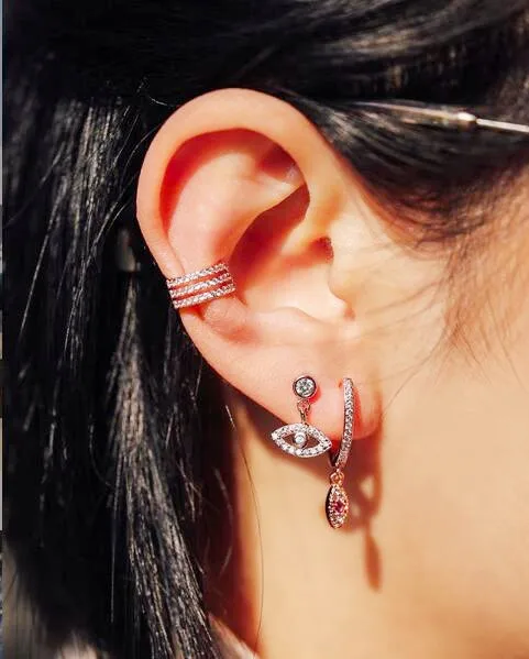 Высококачественные простые Подвесные серьги из стерлингового серебра 925 пробы с