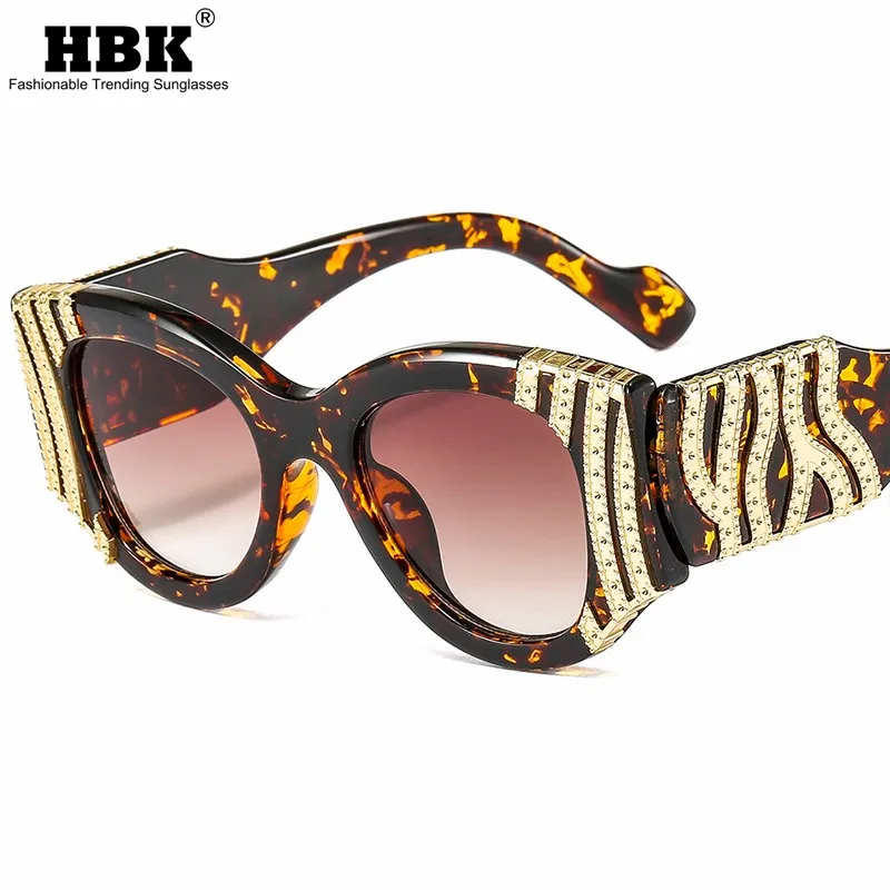 

Солнцезащитные очки унисекс HBK, металлические, винтажные, для вождения, UV400