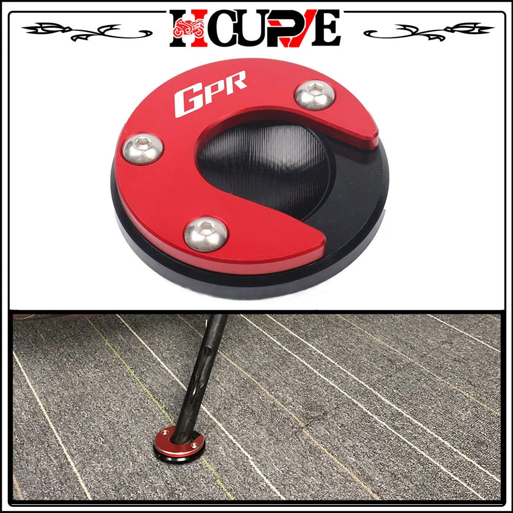 

Motorcycle New CNC Kickstand Sidestand Stand Extension Enlarger Pad For Aprilia GPR125 GPR150 GPR 125 150 CR150 APR150 CR 150