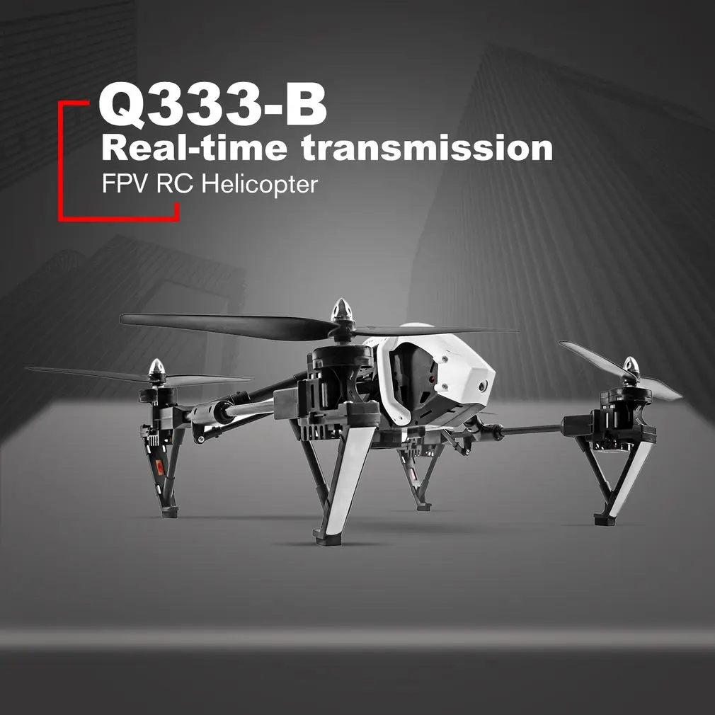 Wltoys Q333 Drone Three-stage Deformation Aerial Four-axis Aircraft Real-time Image Transmission Drone FPV RC Helicopter