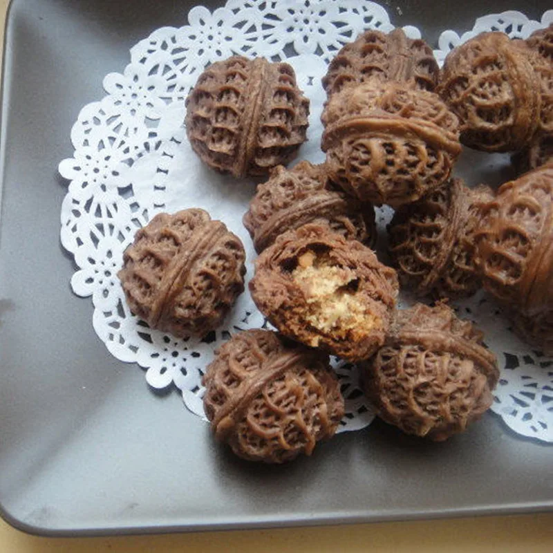 11 видов стилей грецкого ореха для пирожных отделочных работ Нержавеющая сталь