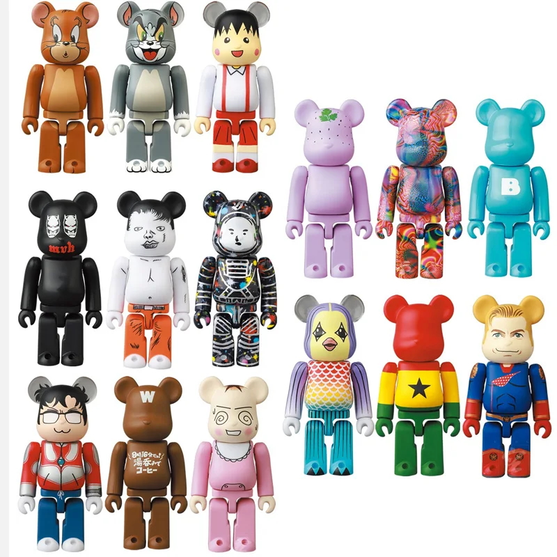 Новый Bearbricklys куклы мишек 100% новые кирпичи фигурку коллекции глухая коробка