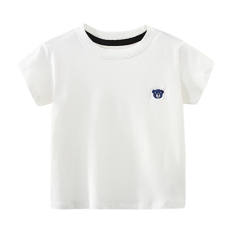 

Baby Short-sleeved T-shirt 2021 Summer New Boy Children's Children's Round Neck Bottoming Shirt