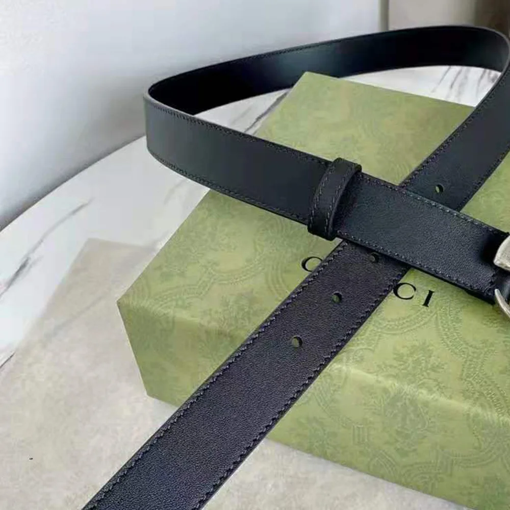 

Top Imported Leather Luxury Brand For Men Black Belt G 40 mm 1:1 Copy Belt For Jeans Fashion Designer Waistband Original Box