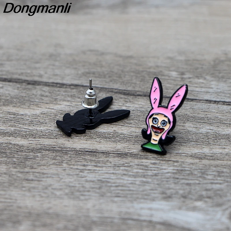 

HJ351 Cute Ear Stud Earrings For Womens kids Enamel Earrings Jewelry Gifts for Girls Accessories