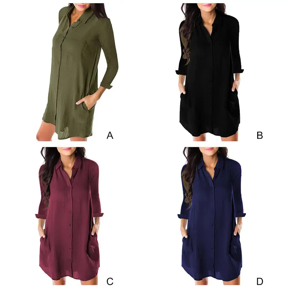 

Retro Blouse Fashion Women New Long Sleeve Lapel Shirt Long Single-breasted Large Size Cotton Tops and Blouses