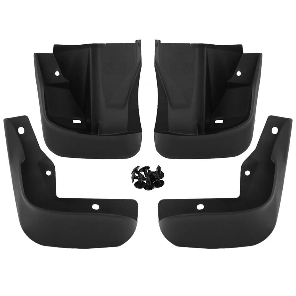 

PP Plastic Front + Rear Splash Guards Easily Installation Personal Car Portable Mud Flaps Elements for Honda Civic 96-00