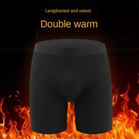mens thermal underwear winter thick keep warm shorts add velvet long legs boxers pants boxer men underpants