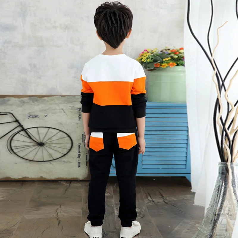 Детская спортивная одежда повседневный модный костюм для мальчиков летняя