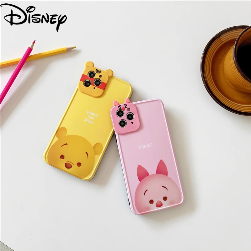 

Disney cartoon cute Winnie the Pooh couple phone case for iPhone12pro/11pro/12promax/7plus/8p/se/xr/xs/xsmax/12/6s/6plus